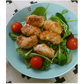 豚肉のりんごクリームチーズ巻き♪