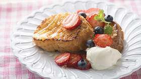 フランスパンのフレンチトースト