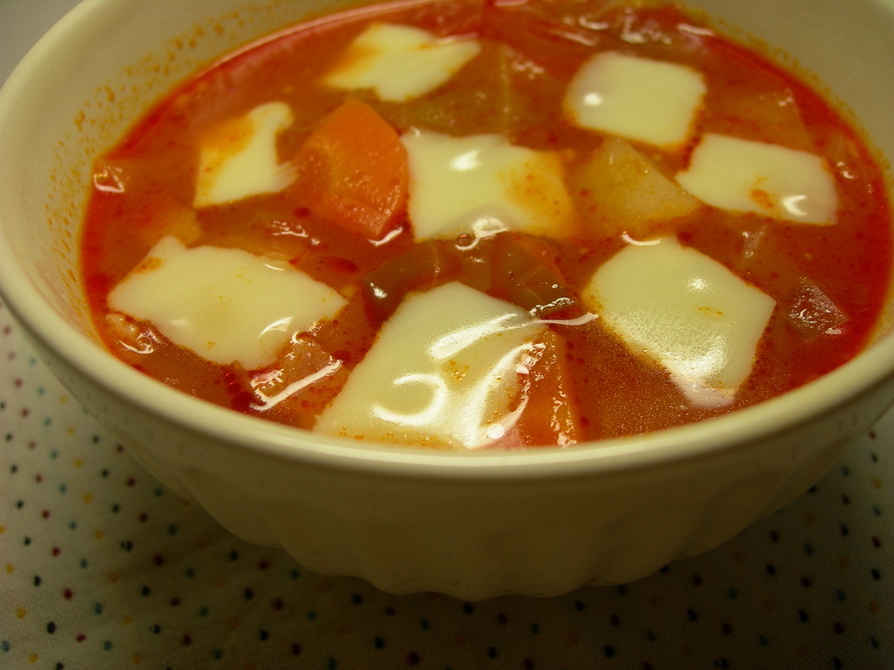 簡単☆美味しい　具沢山のトマトスープ♪の画像