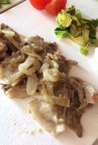 めんつゆでヘルシー 生姜焼き 