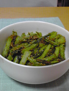 かぶの葉のごま炒めおひたし