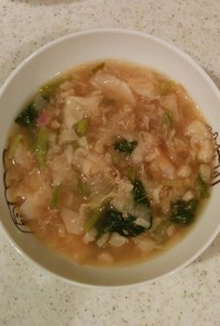 餃子 リメイク スープ