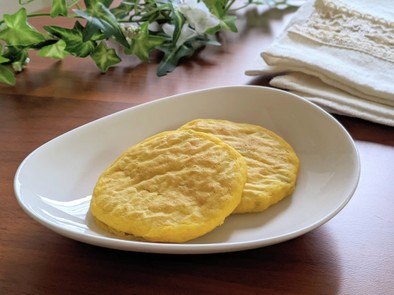 【手づかみ食べ】南瓜の米粉パンケーキの写真
