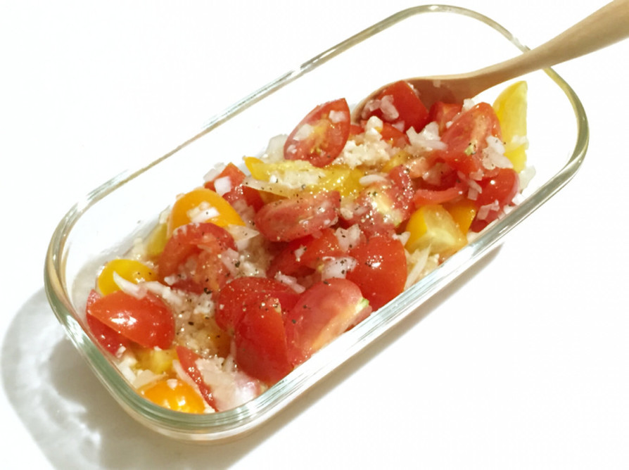 【旨味倍増】トマトと玉ねぎの塩麹サラダの画像