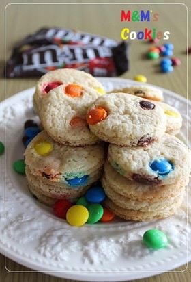 m&m's クッキー(マーブル)