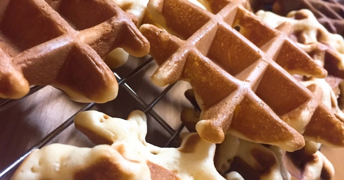 チョコレートケーキミックスワッフルのレシピ