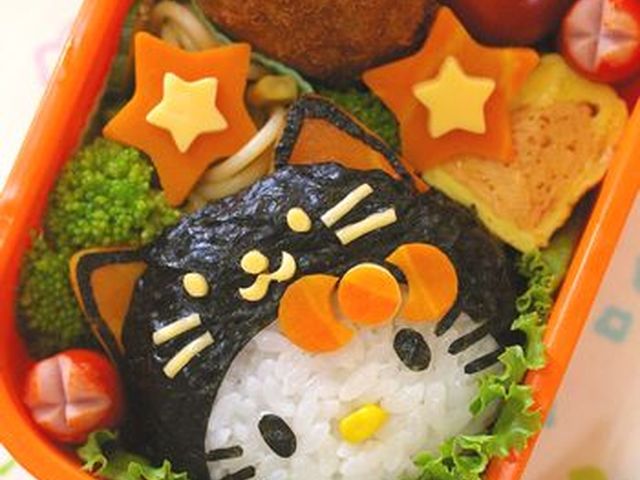 黒猫キティのハロウィン弁当 キャラ弁 レシピ 作り方 By Akinoichigo クックパッド