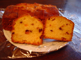 オレンジピールのパウンドケーキ