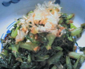 大根の葉で常備菜☆おにぎりお茶漬けに
