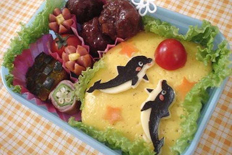 キャラ弁 イルカのお弁当 レシピ 作り方 By ゆうとママぁ クックパッド 簡単おいしいみんなのレシピが367万品