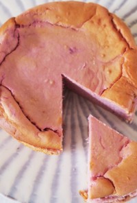 グルテンフリー紫芋のチーズケーキ！