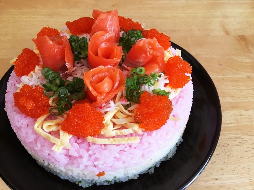 ひな祭り☆ちらし寿司ケーキの画像