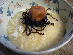 鶏ガラスープのおかゆ