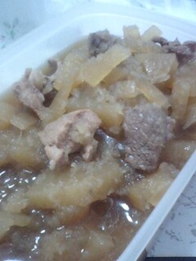 大根のおろし入り豚の煮物(●*´∀q)ノ