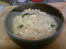 簡単おいしい♪キムチ雑炊☆