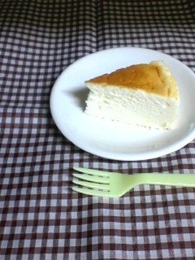 卵白とスライスチーズでチーズケーキ