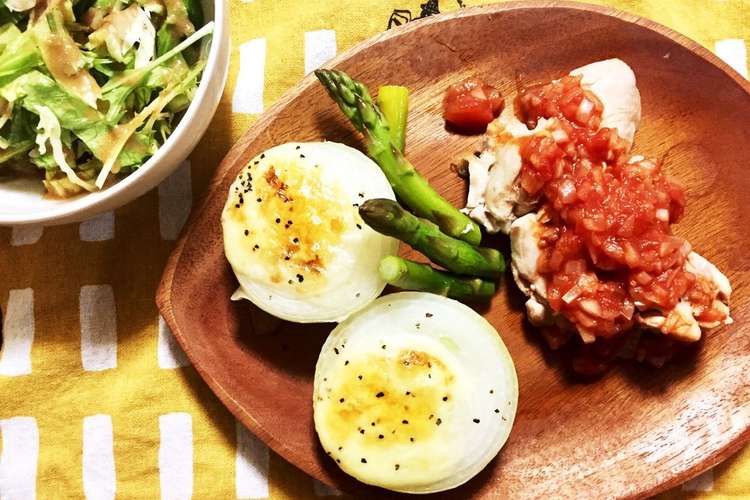 カフェ風ごはん 鶏肉と新玉ねぎの蒸焼き レシピ 作り方 By ヨッ娘 クックパッド 簡単おいしいみんなのレシピが355万品