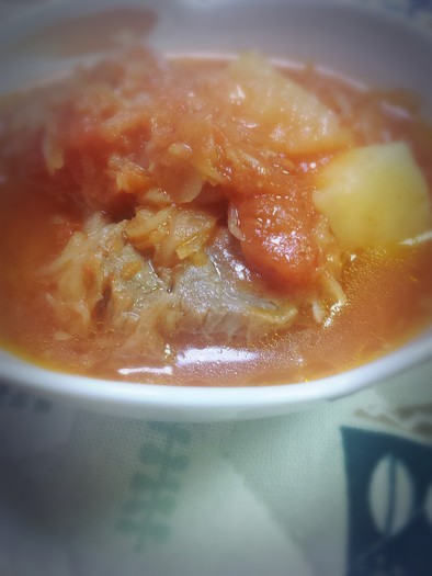 ザワークラウトの煮込みトマトスープ☆の写真