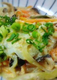 フライパン一つ★タラ＆野菜の味噌マヨ焼き