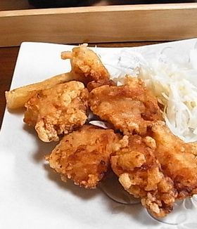 玉ねぎ効果でジューシーから揚げ。