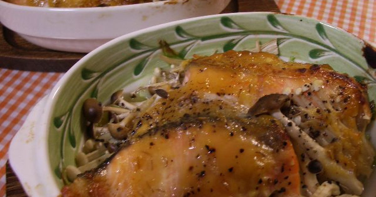 グラタン皿で鮭のちゃんちゃん焼き by フクシマさん 【クックパッド】 簡単おいしいみんなのレシピが356万品