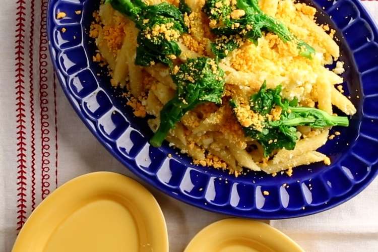 菜の花のミモザパスタ レシピ 作り方 By クックパッド料理動画 クックパッド