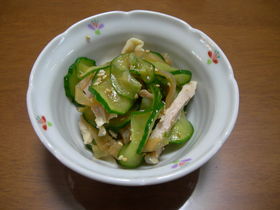くらげときゅうりの酢の物
