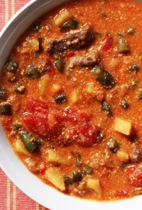 牛すじ･トマトの冷製スープ