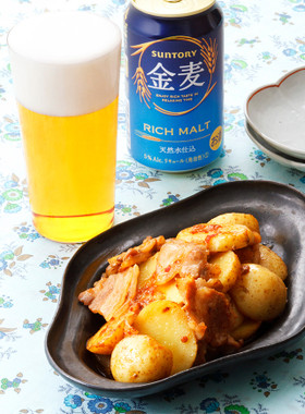 新じゃがと豚バラの中華風甘辛みそ炒め
