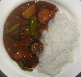 さつまいも&ししとう&ナス&チキンカレー