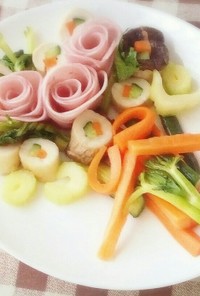 エリンギと彩り野菜の花束ピクルス