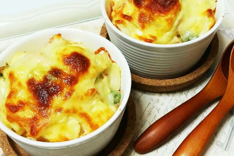 簡単 はんぺんとカニかまのマヨチーズ焼き レシピ 作り方 By しゅんつばママ クックパッド 簡単おいしいみんなのレシピが357万品