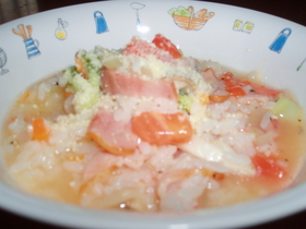 冷ご飯で簡単トマトリゾット