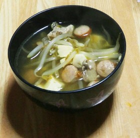 カレーのヘルシー超簡単ミネストローネ風。