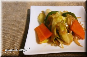 肉が入ってないのに肉の味!?野菜炒め♬