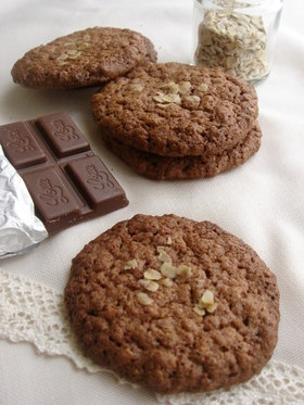 チョコ♡オートミールクッキー♡♡
