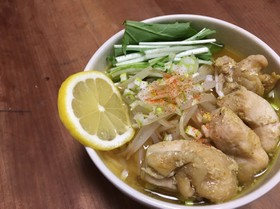 塩ラーメンで!優しいカレーラーメン♪