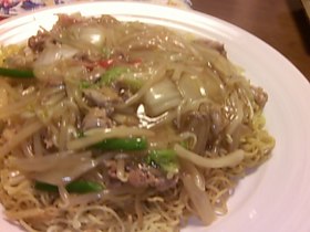 冷蔵庫の残り物集合!あんかけ焼きそば
