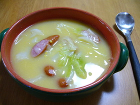 カップスープの素で簡単♪クリームスープ