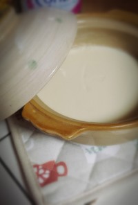 手作り豆乳豆腐☆ゼラチンと土鍋で☆