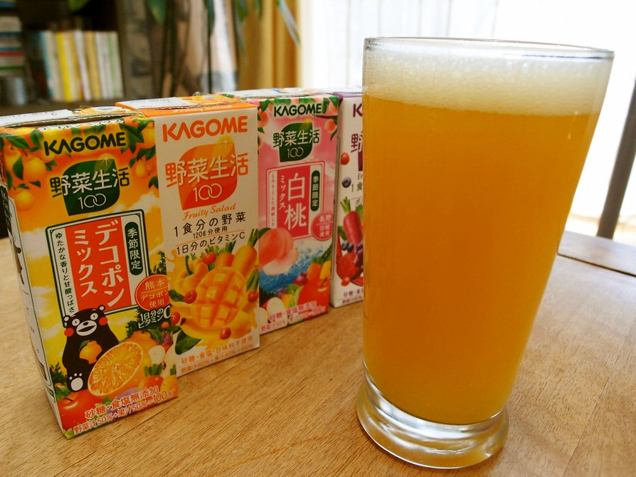 美味しいよ！ビール+野菜ジュースの画像