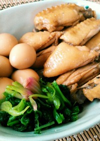 お弁当にも❣鶏手羽中とうずら卵のお酢煮