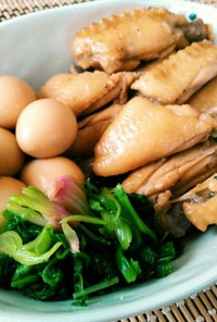お弁当にも❣鶏手羽中とうずら卵のお酢煮