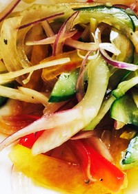 カラフル野菜の簡単サラダ