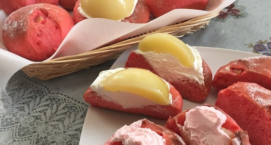 桃のパンのレシピ