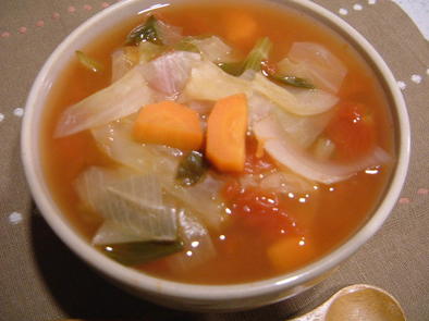 簡単ヘルシー☆トマトしょうがスープの写真
