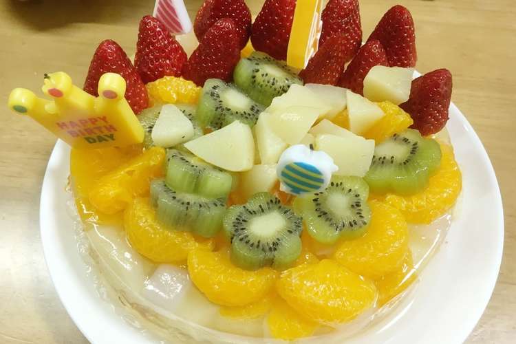 フルーツいっぱいゼリーケーキ レシピ 作り方 By ゆみんこふ クックパッド 簡単おいしいみんなのレシピが363万品