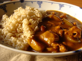 発芽玄米の和風カレー