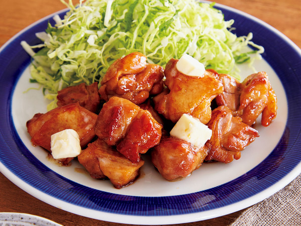 「しょうが照り焼きだれ」で鶏ももひと口ステーキ
