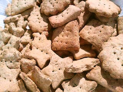 ノンオイル　豆腐きな粉クッキーの写真
